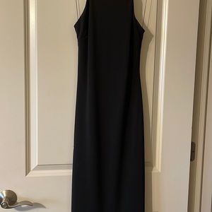Black dress. Mid calf length